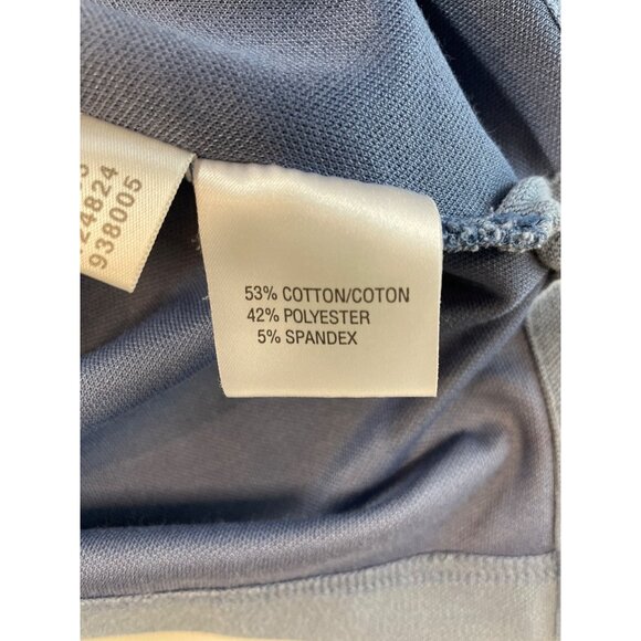 The Open 2005 St. Andrews Adidas Climalite Stretch Blue Polo Shirt Mens Size XL - Picture 10 of 11